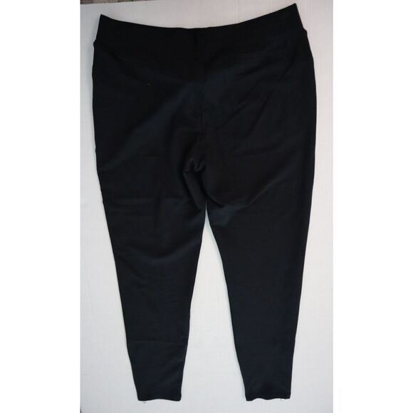 Lauren Ralph Lauren Women's Sz L Black Active Black Jersey Performance Pants - Picture 2 of 9